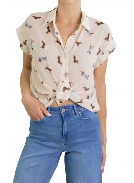 Camicia con bassotti manica corta 